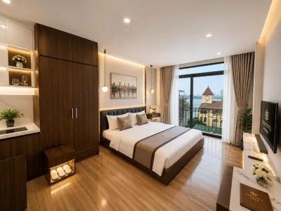 Junior Suite con balcone — Alan Lumière Boutique Hotel Hanoi